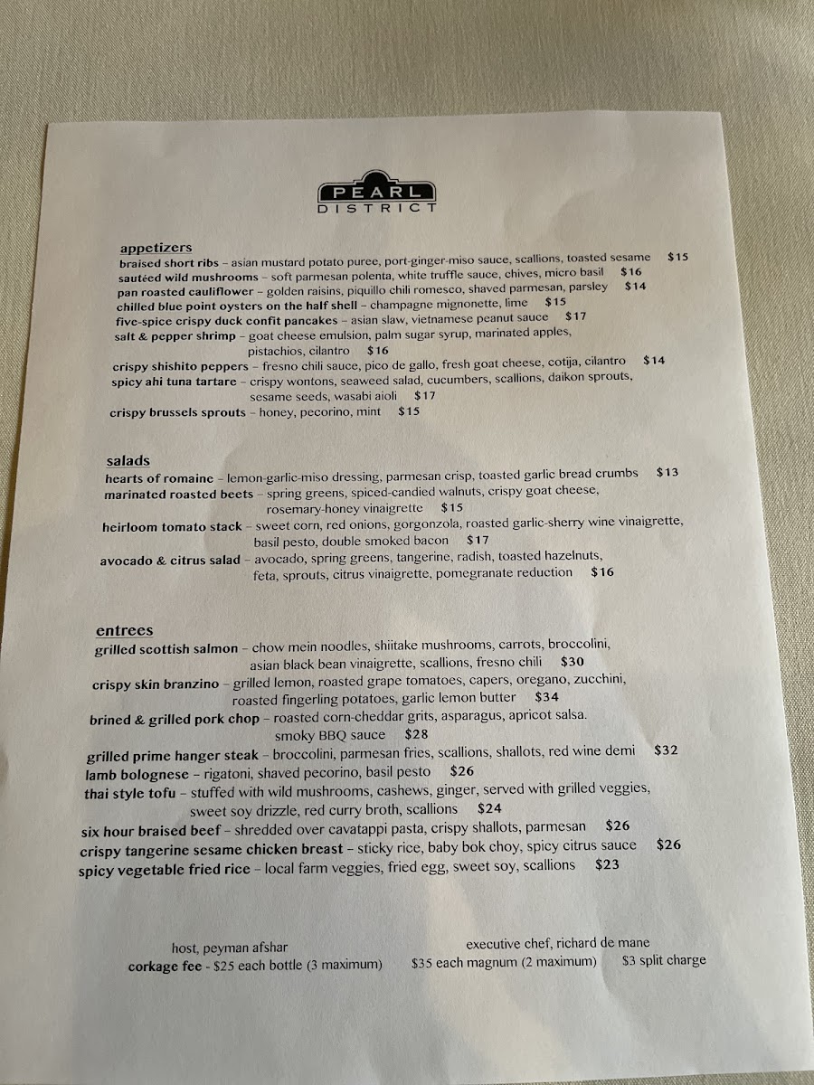 Menu Pearl District Restaurant-6