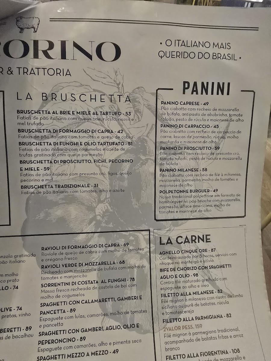 Menu Pecorino Bar & Trattoria-8