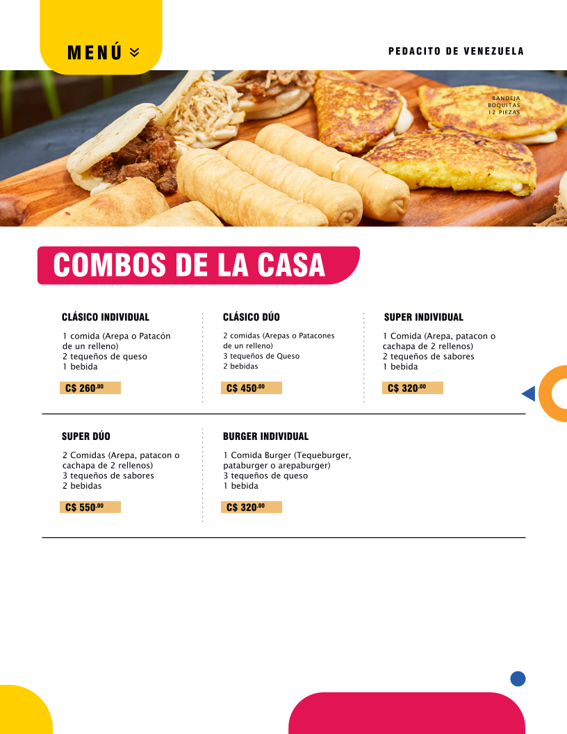 Menu Pedacito De Venezuela En Managua-4