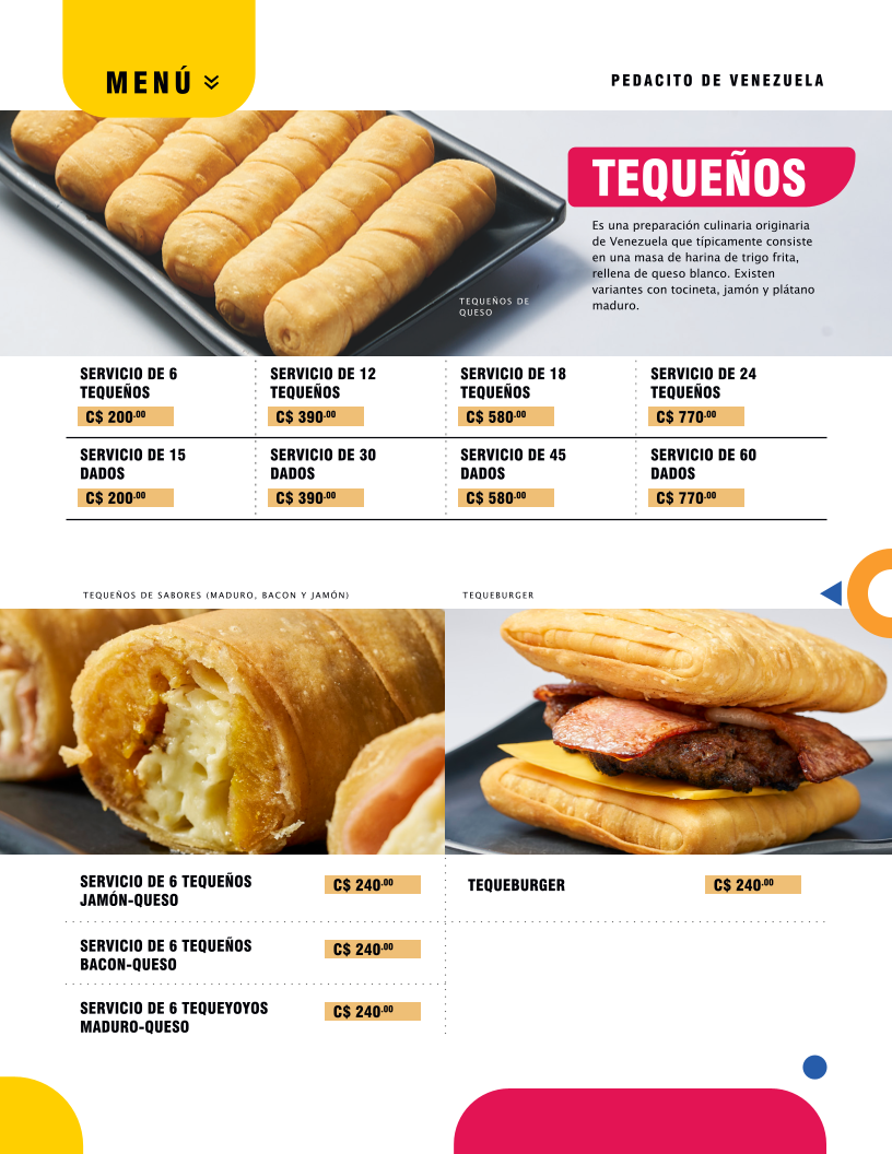 Menu Pedacito De Venezuela En Managua-5