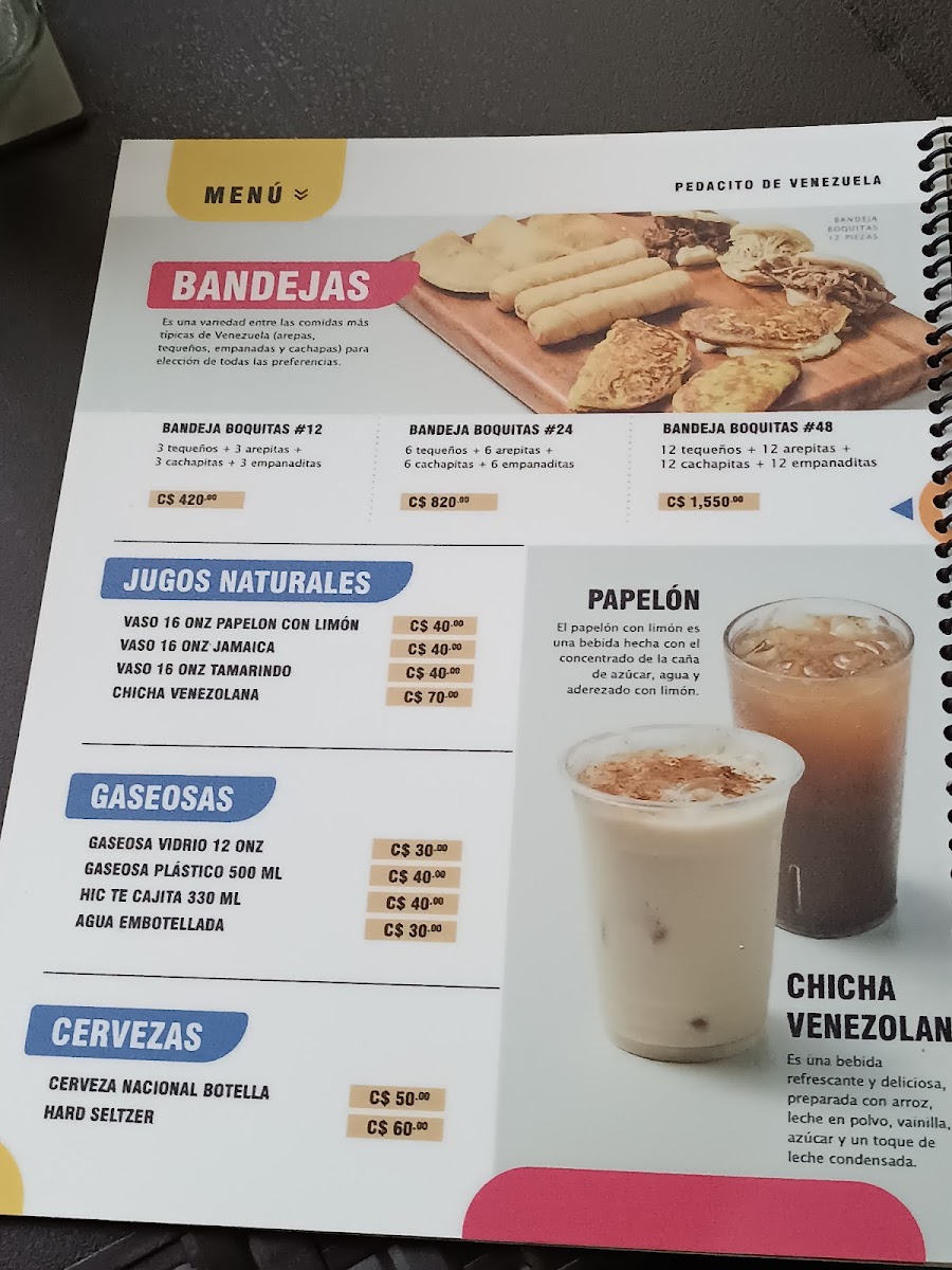 Menu Pedacito De Venezuela En Managua-8