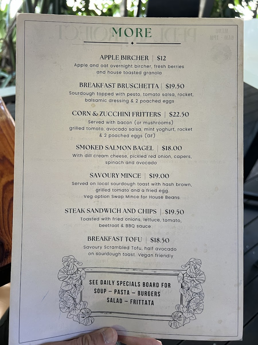 Menu Pedlar Project-4