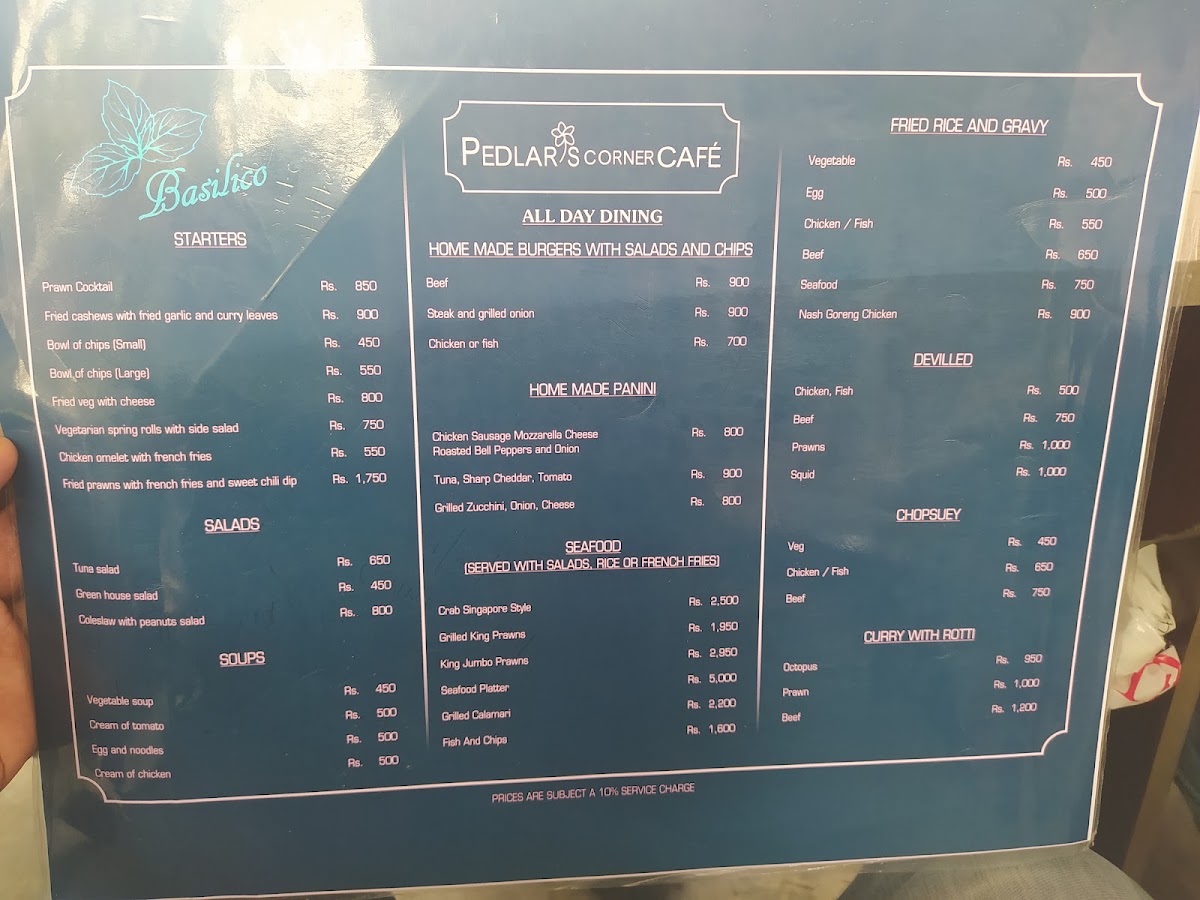 Menu Pedlar's Corner Cafe-4