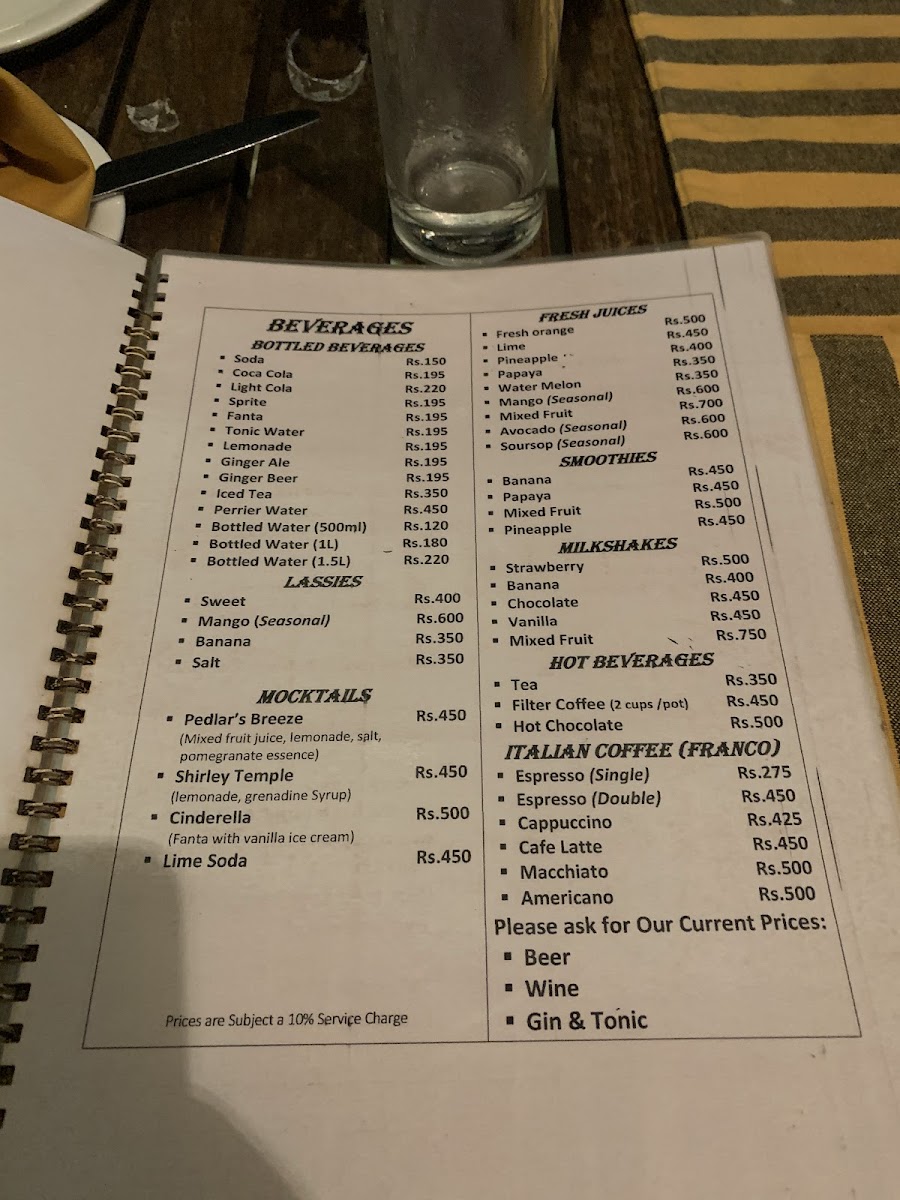 Menu Pedlar's Corner Cafe-7