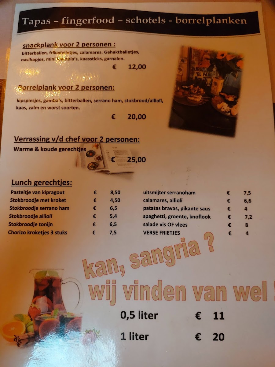 Menu Pedro's Tapasbar-1