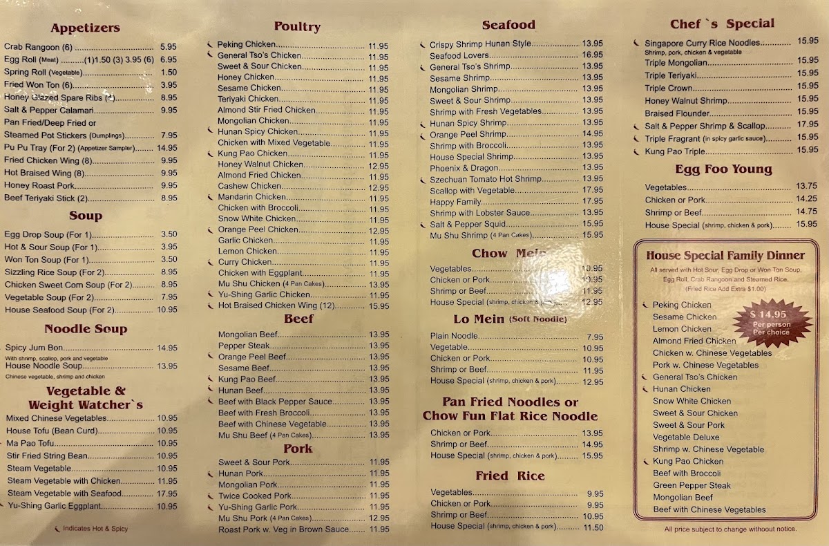 Menu Peking Chinese Restaurant-2