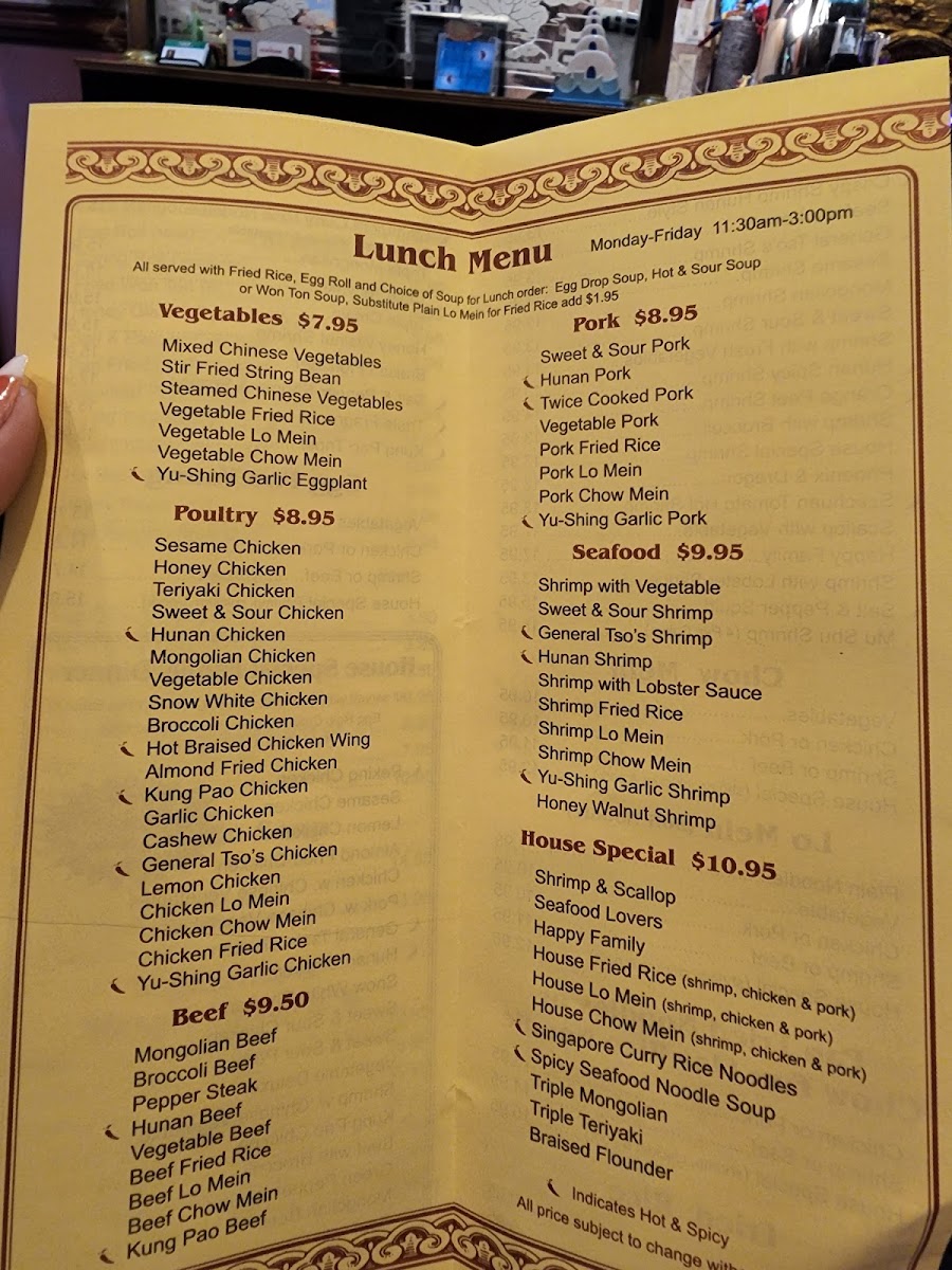 Menu Peking Chinese Restaurant-8