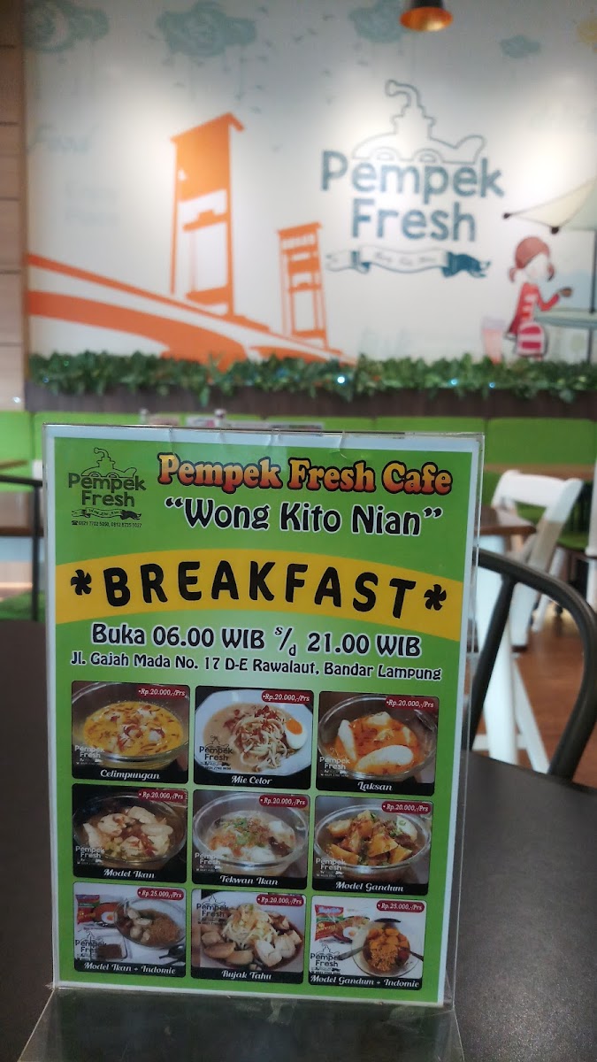Menu Pempek Fresh Cafe 'wong Kito Nian'-2