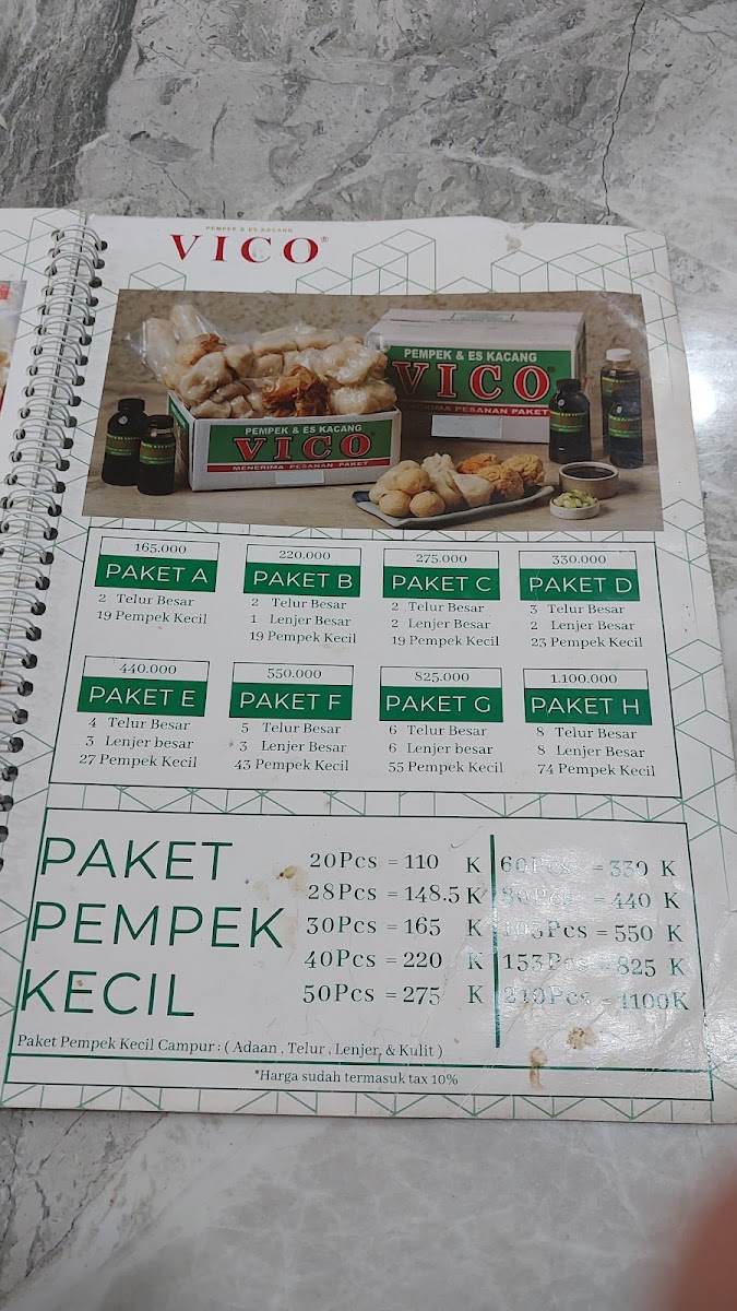 Menu Pempek Vico Sudirman-4