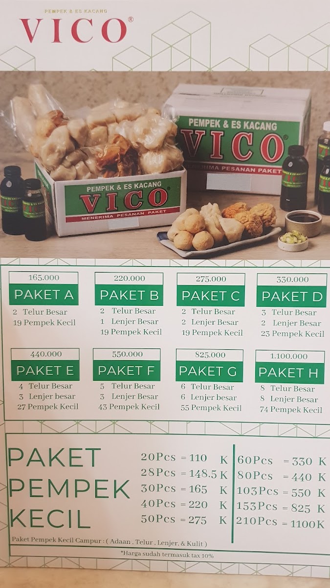 Menu Pempek Vico Sudirman-5