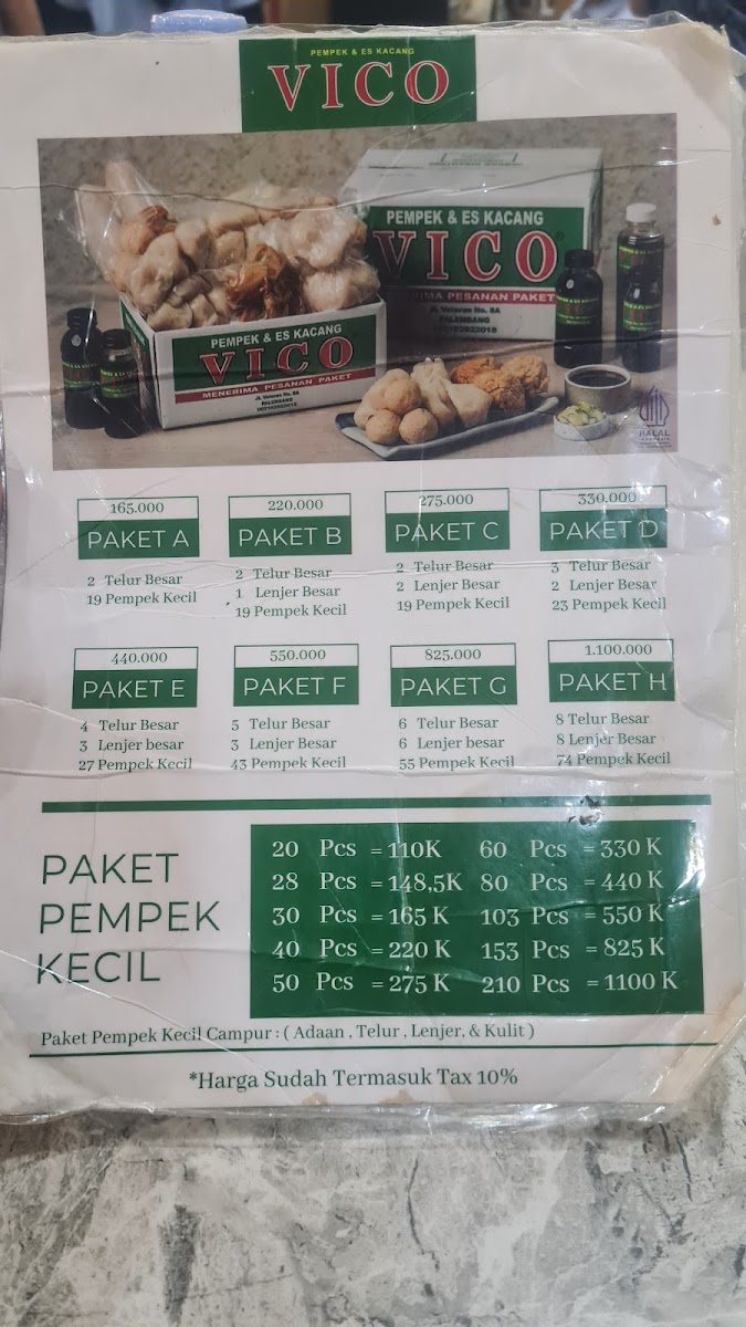 Menu Pempek Vico Sudirman-9