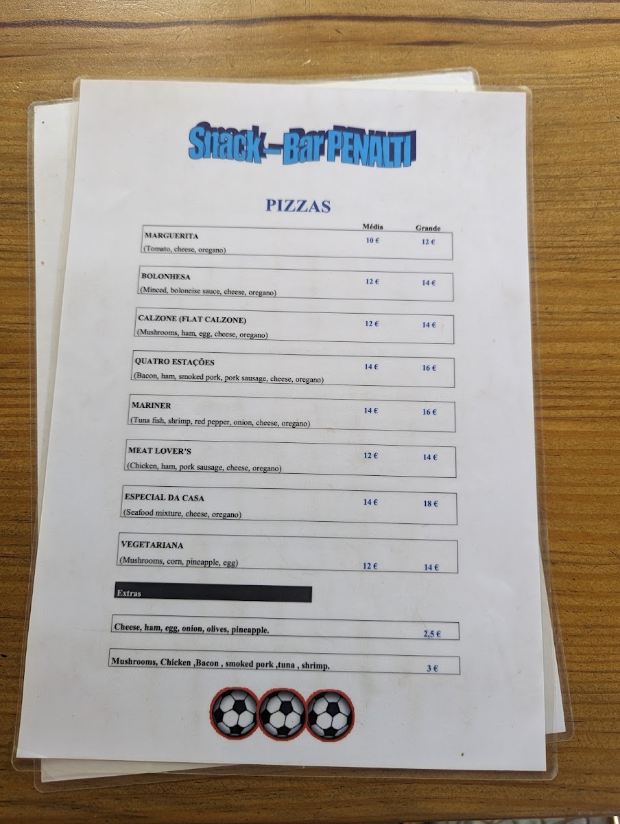 Menu Penalti-7