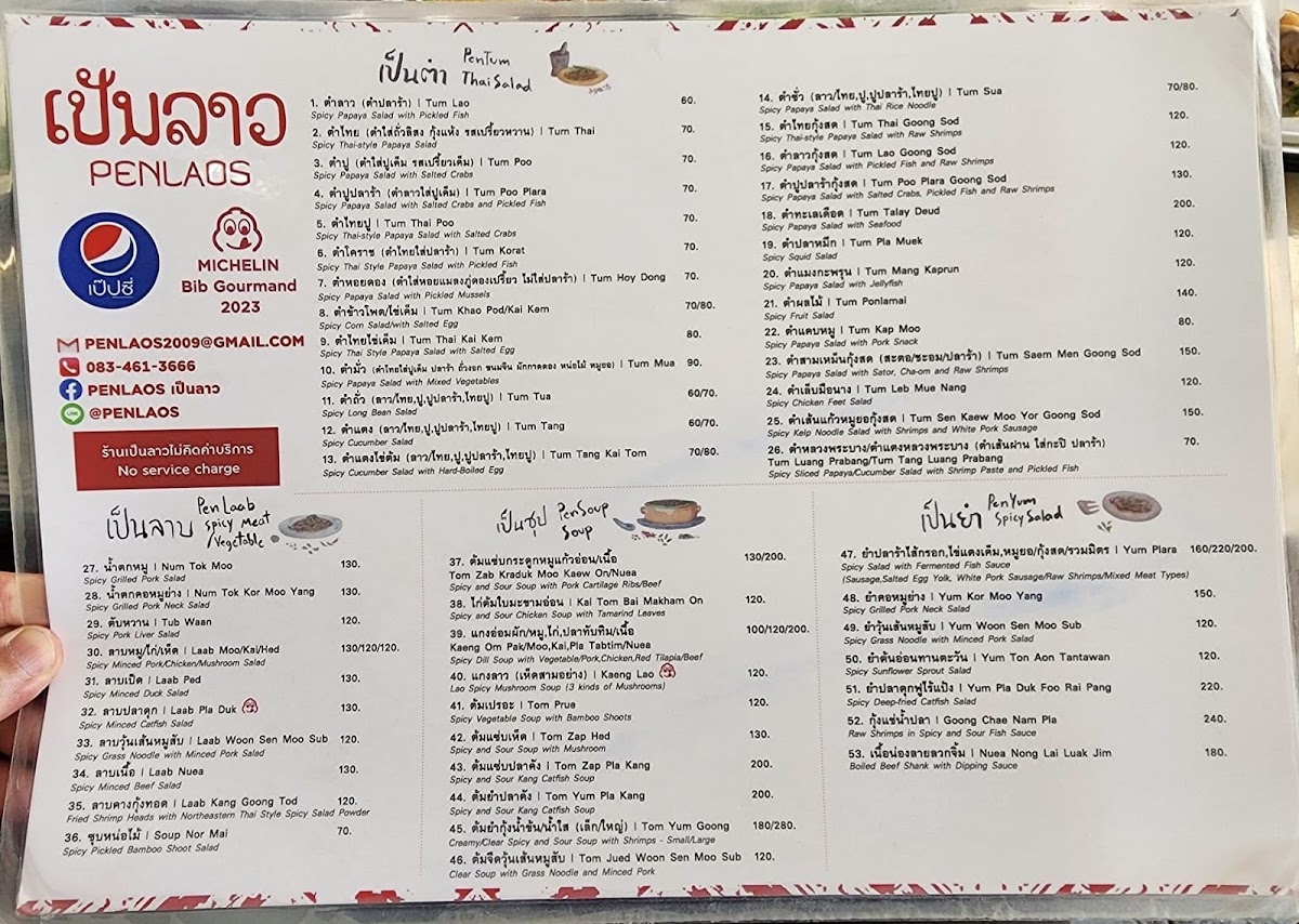 Menu Penlaos Khaoyai-7