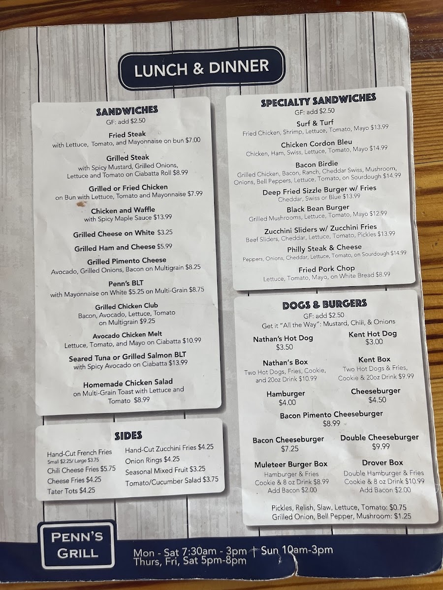 Menu Penn’S Grill-3