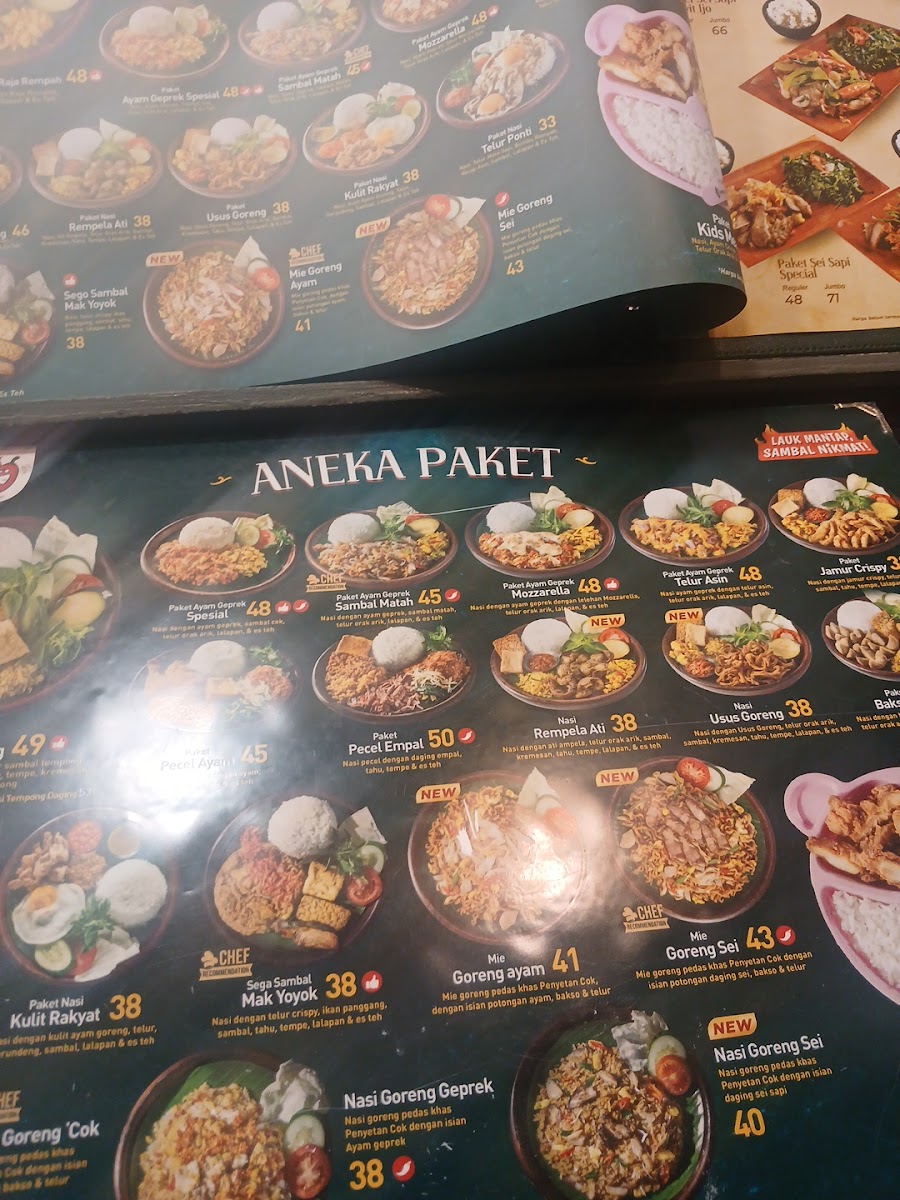 Menu Penyetan Cok Gajah Mada Plaza-3