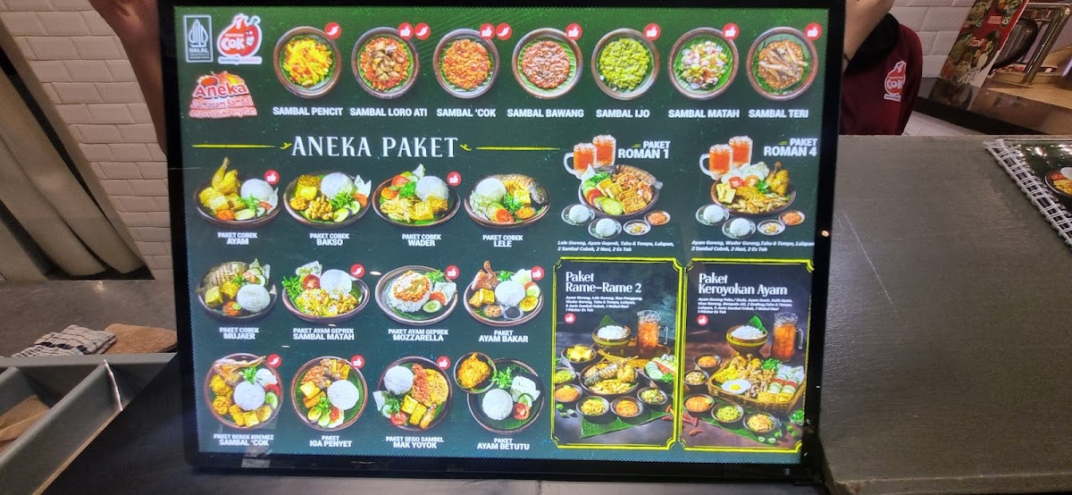 Menu Penyetan Cok Gajah Mada Plaza-7