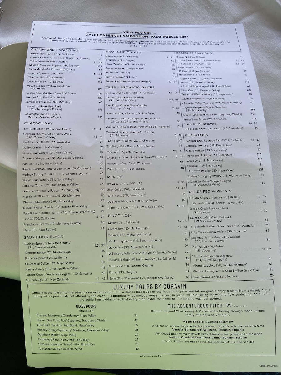 Menu Peohe's-10