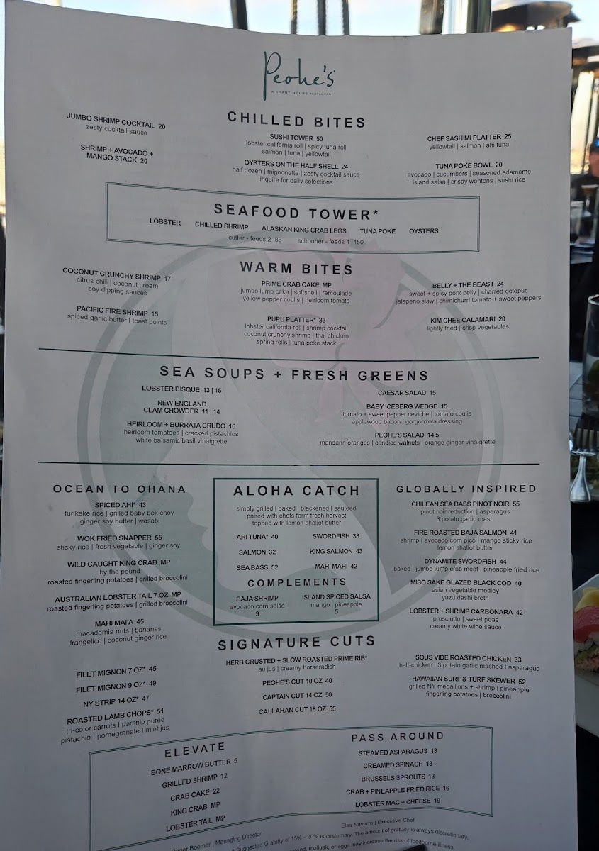 Menu Peohe's-3