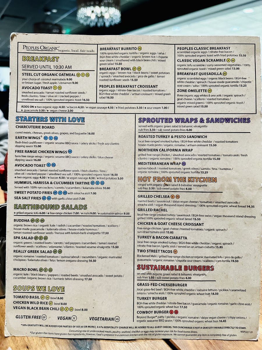 Menu People's Organic-3