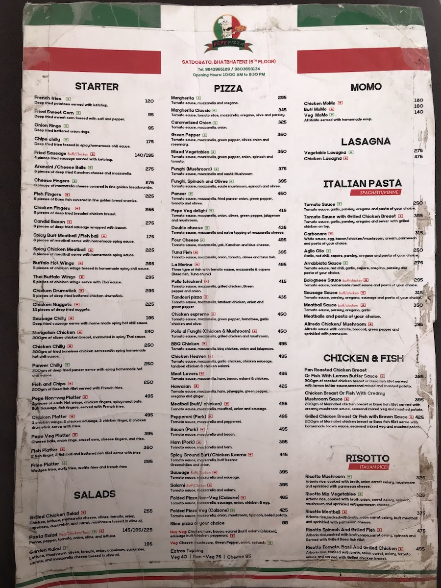 Menu Pepe Pizza Satdobato-2