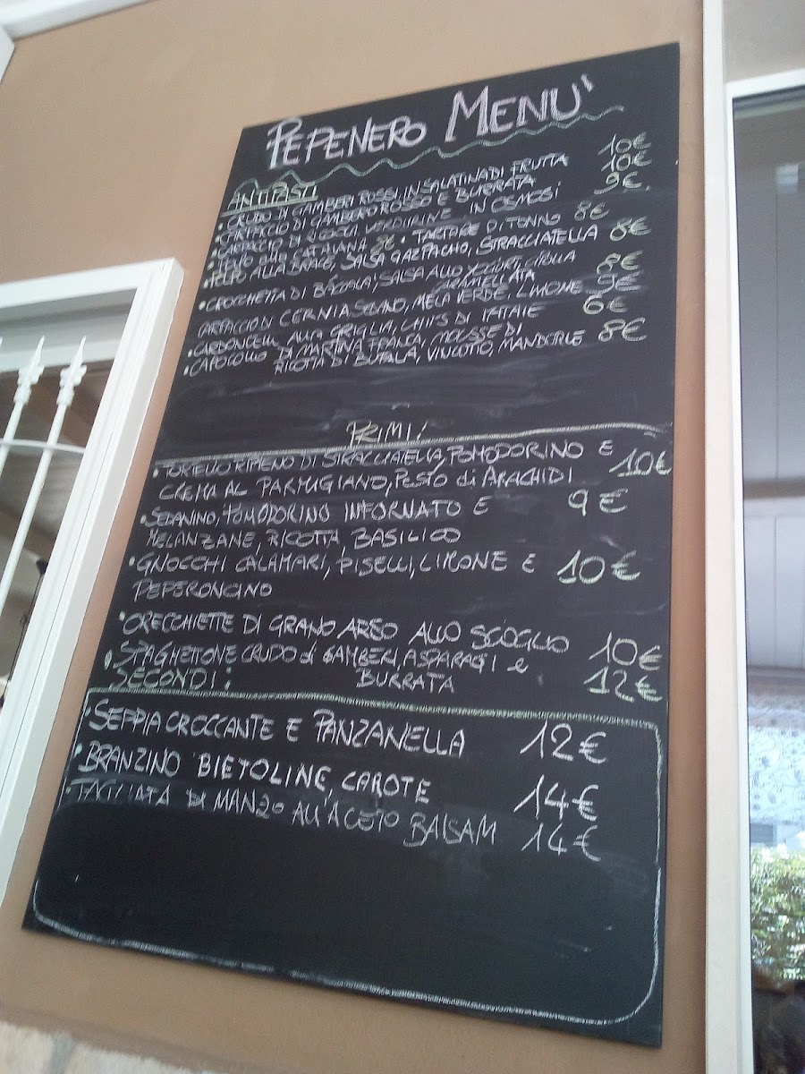 Menu Pepenero Bistrot Italiano-8