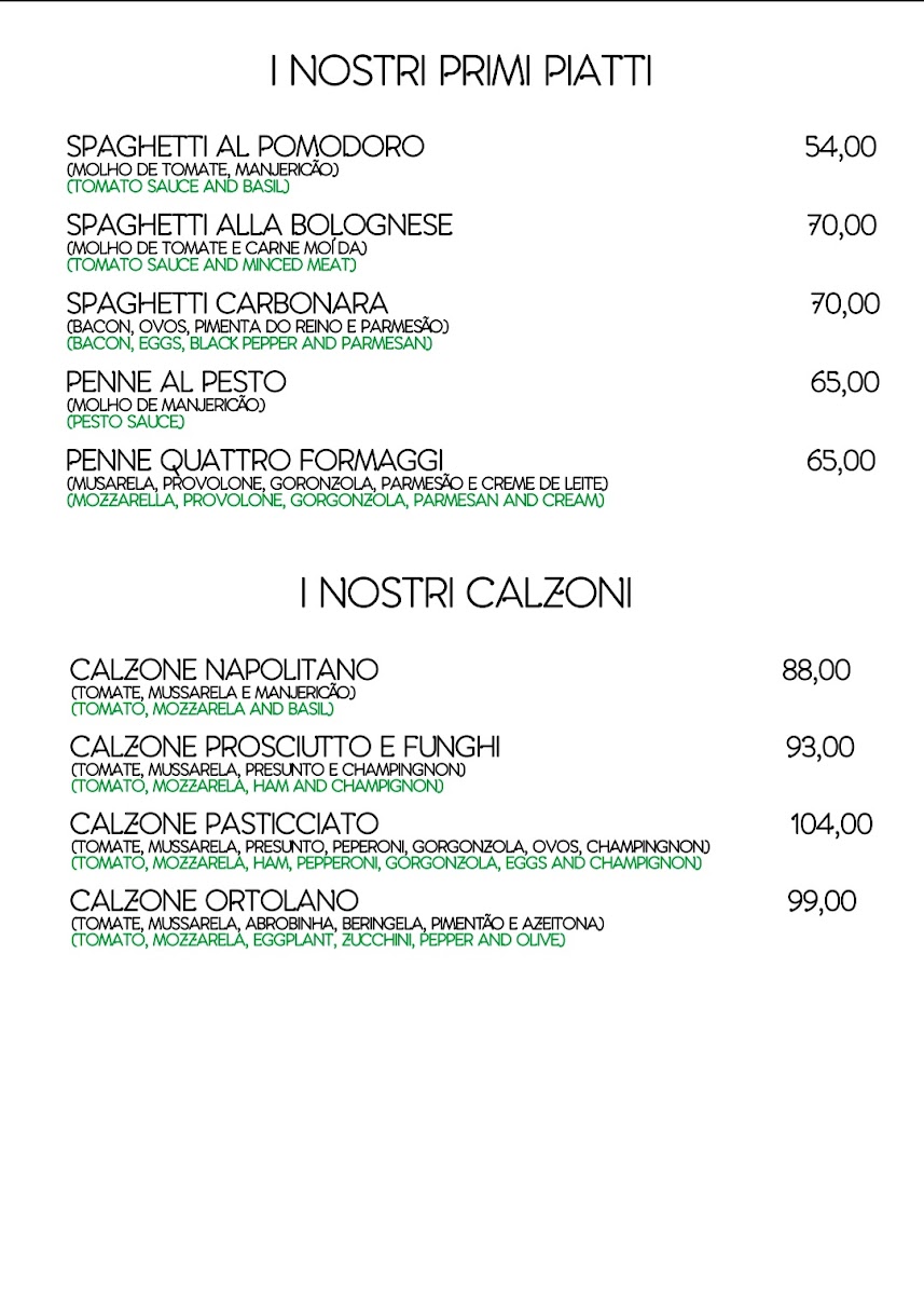 Menu Peperoncino Pizzaria Italiana-10