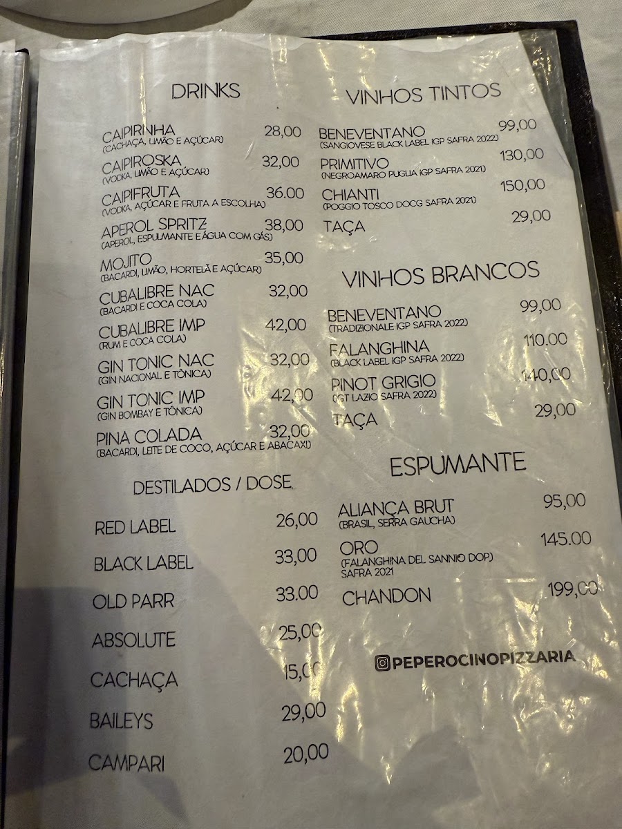 Menu Peperoncino Pizzaria Italiana-5