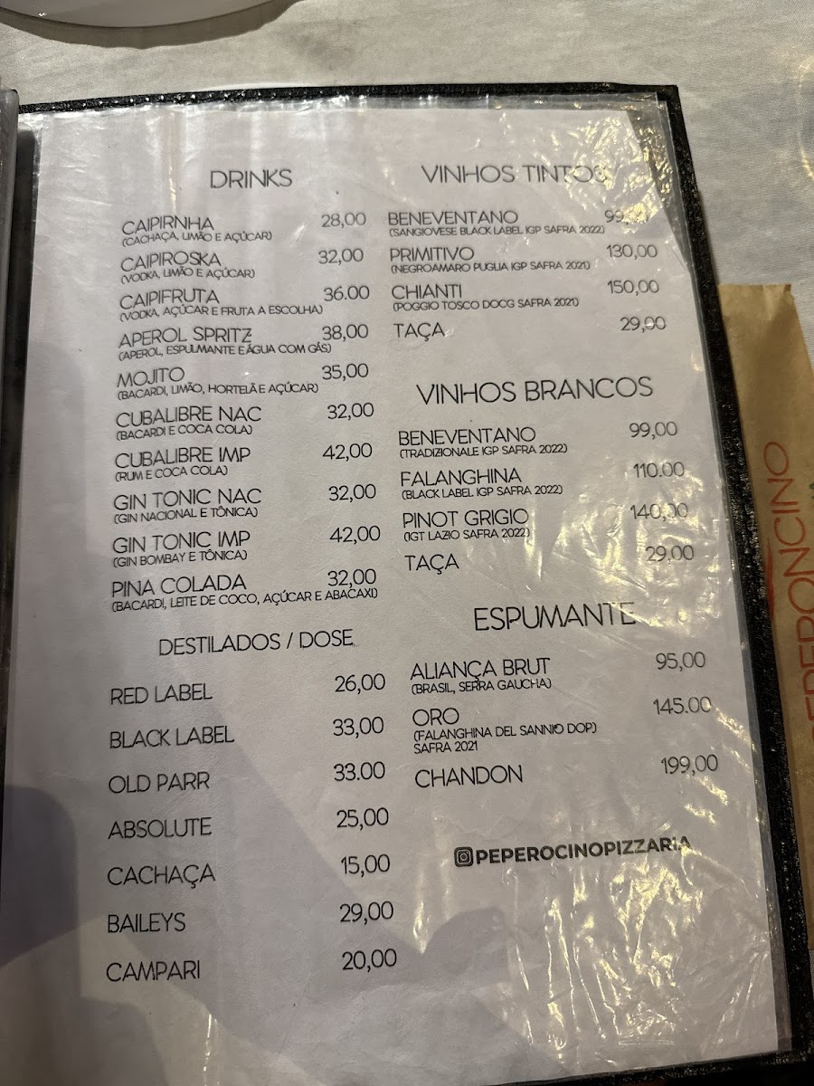 Menu Peperoncino Pizzaria Italiana-6