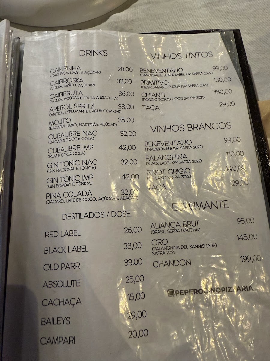 Menu Peperoncino Pizzaria Italiana-8