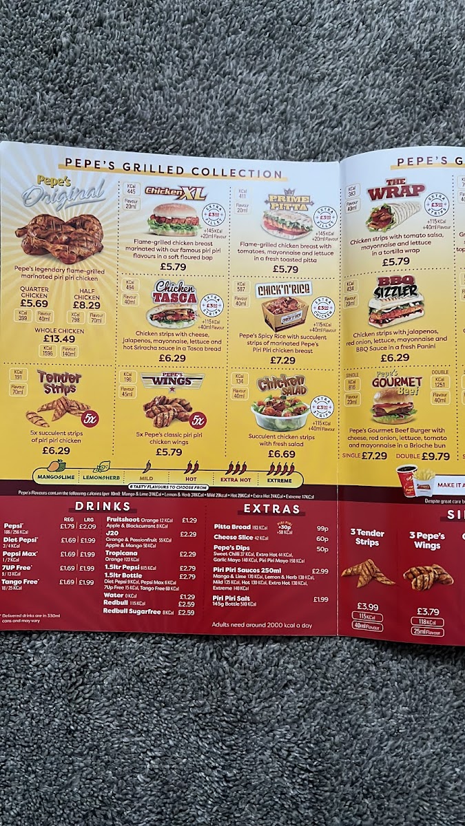 Menu Pepe's-1