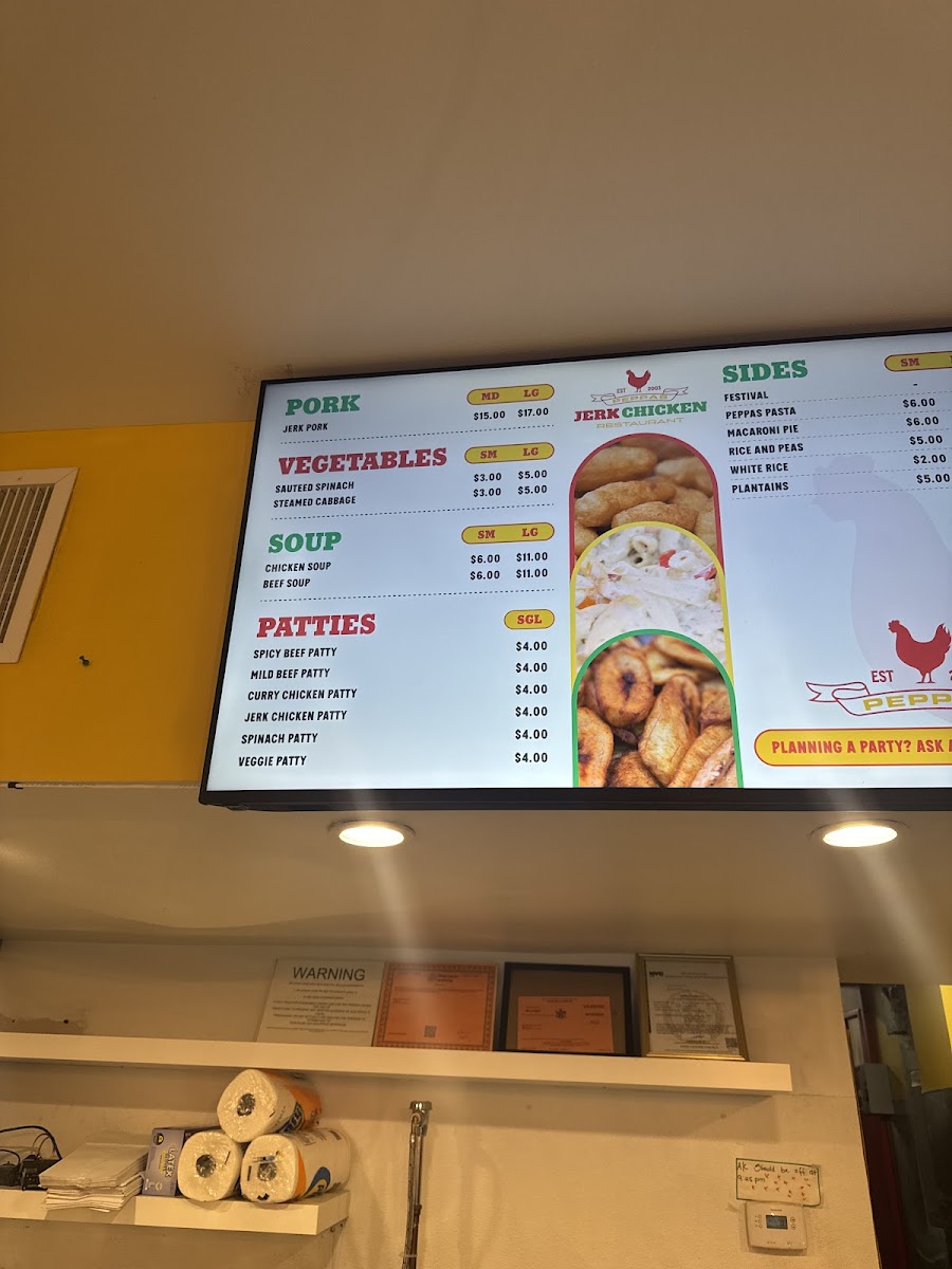 Menu Peppas Jerk Chicken - Park Slope-3