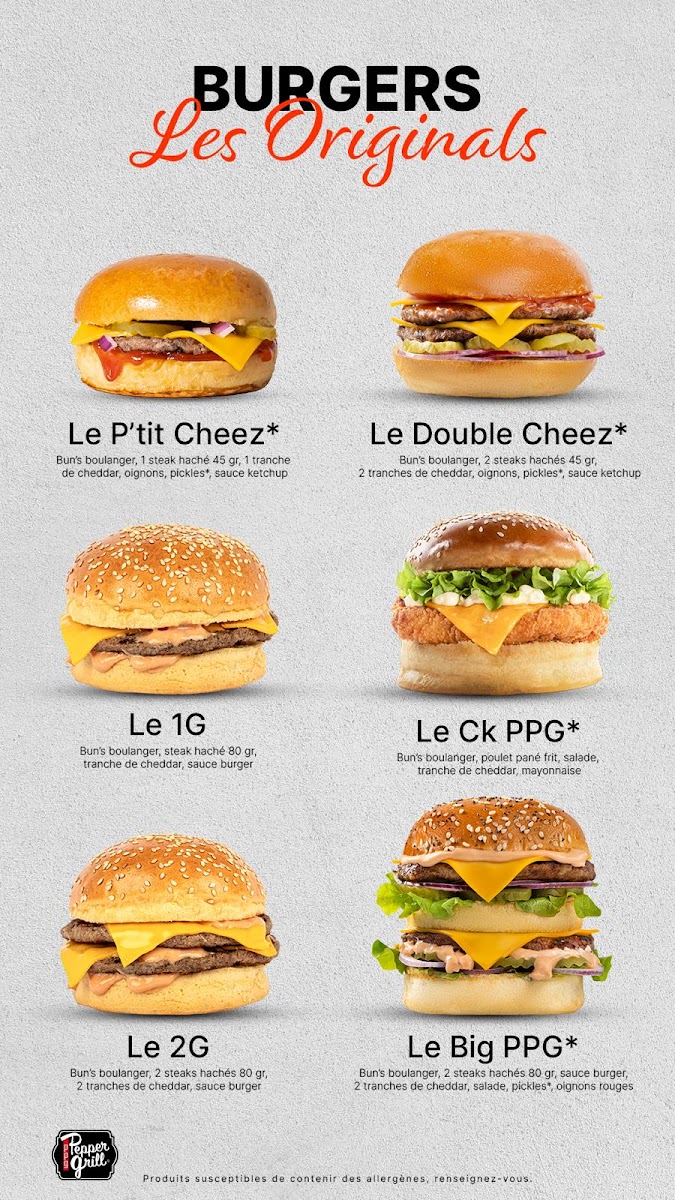 Menu Pepper Grill® Noisy-Le-Grand-1