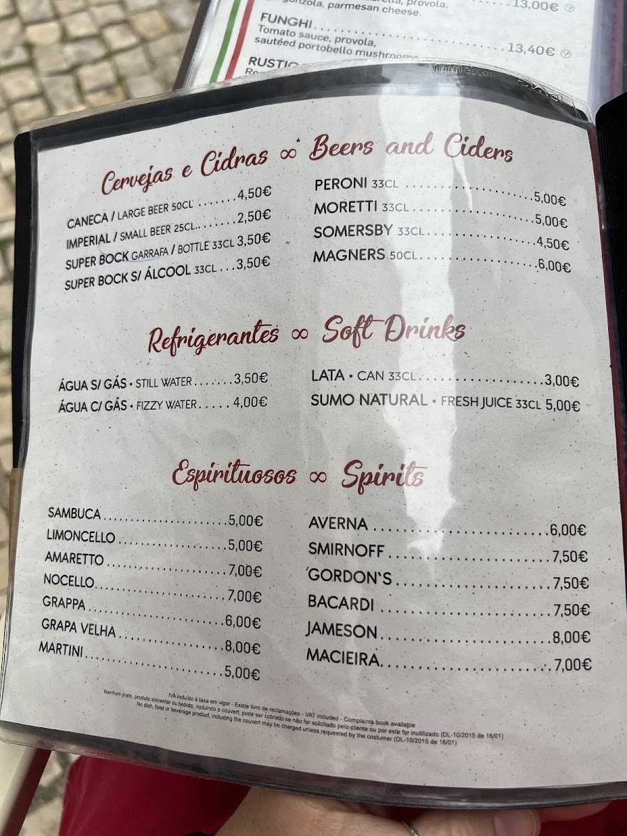Menu Pepperino Pizzeria Lagos-8