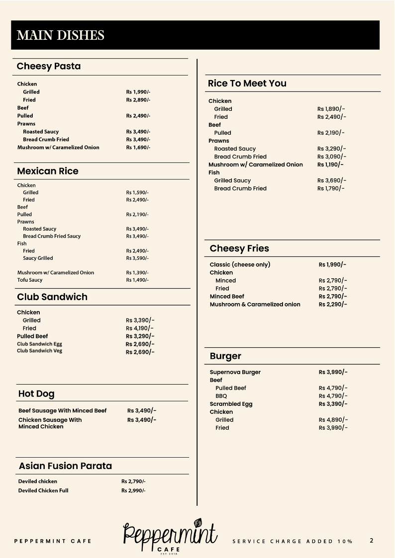 Menu Peppermint Cafe-2