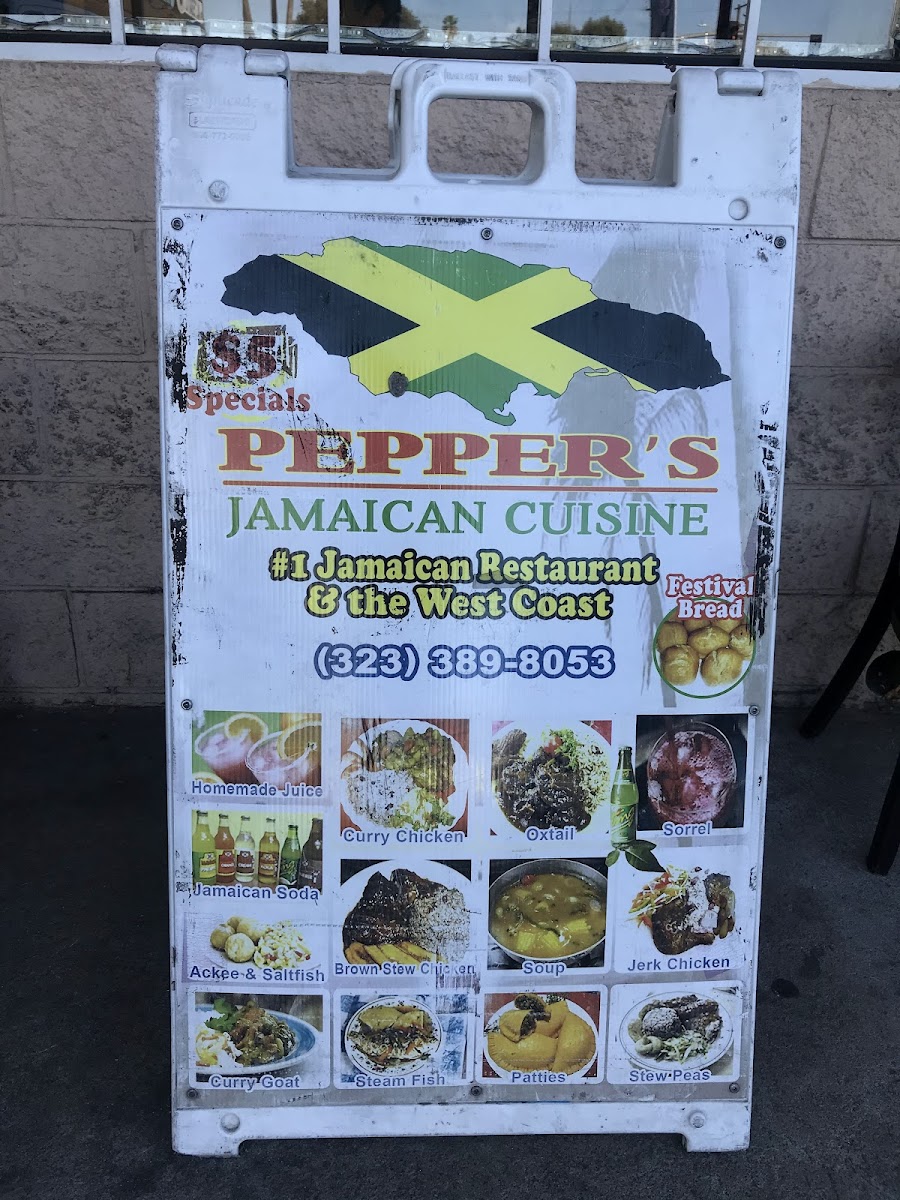 Menu Pepper's Jamaican Belizean Cuisine-8