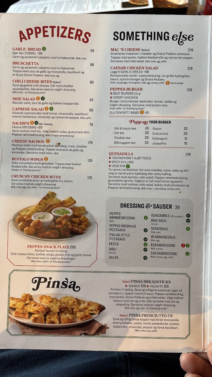 Menu Peppes Pizza - Voss-1