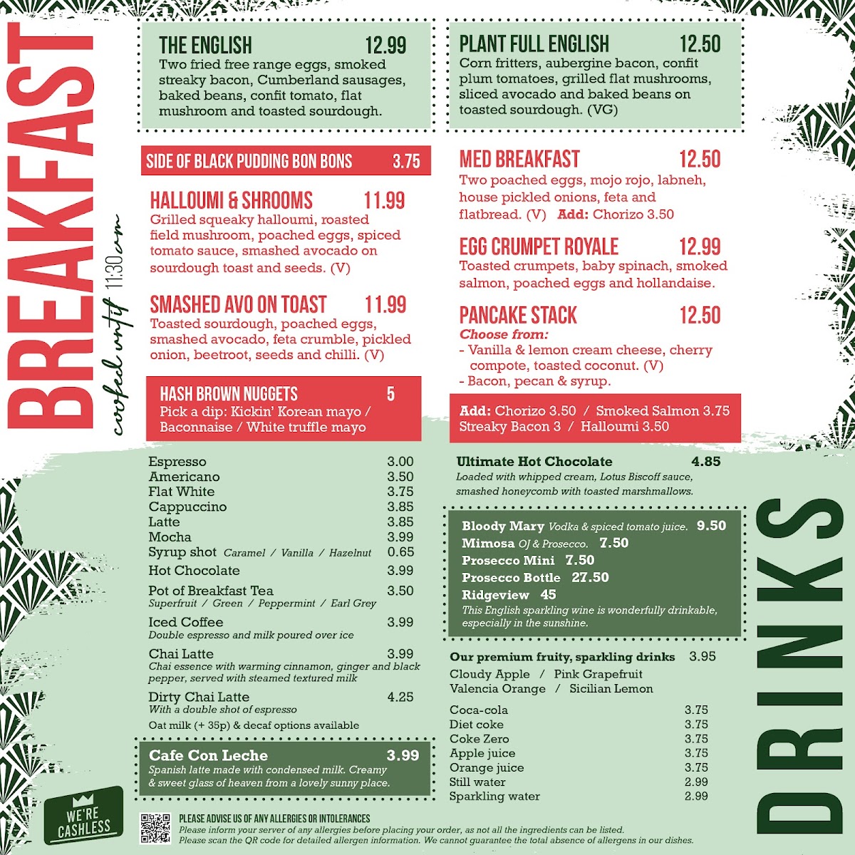 Menu Perch On Worthing Pier-2