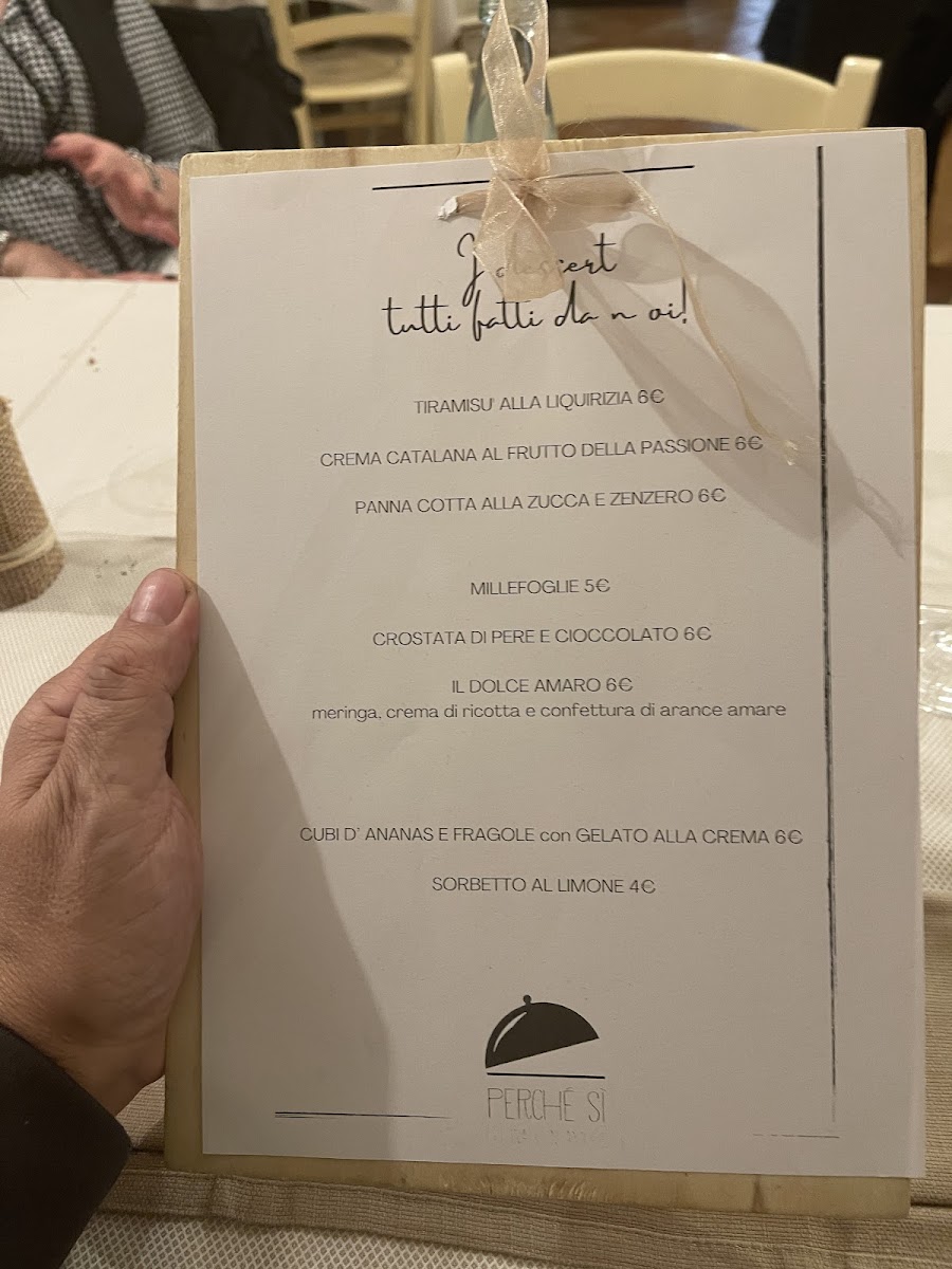 Menu Perché Sì-2