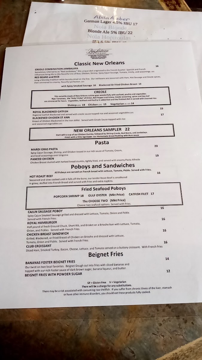 Menu Pere Antoine Restaurant-6