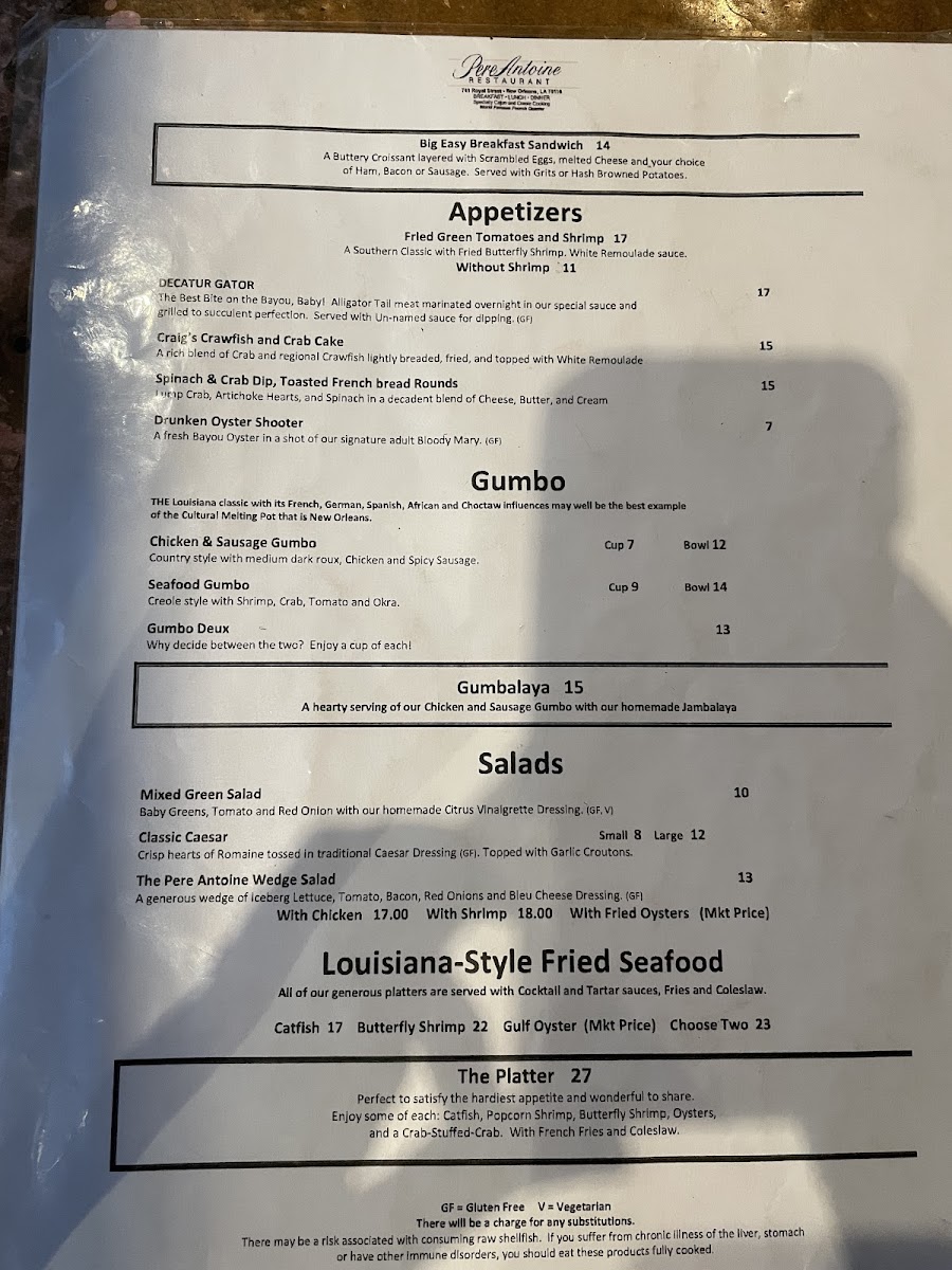 Menu Pere Antoine Restaurant-9