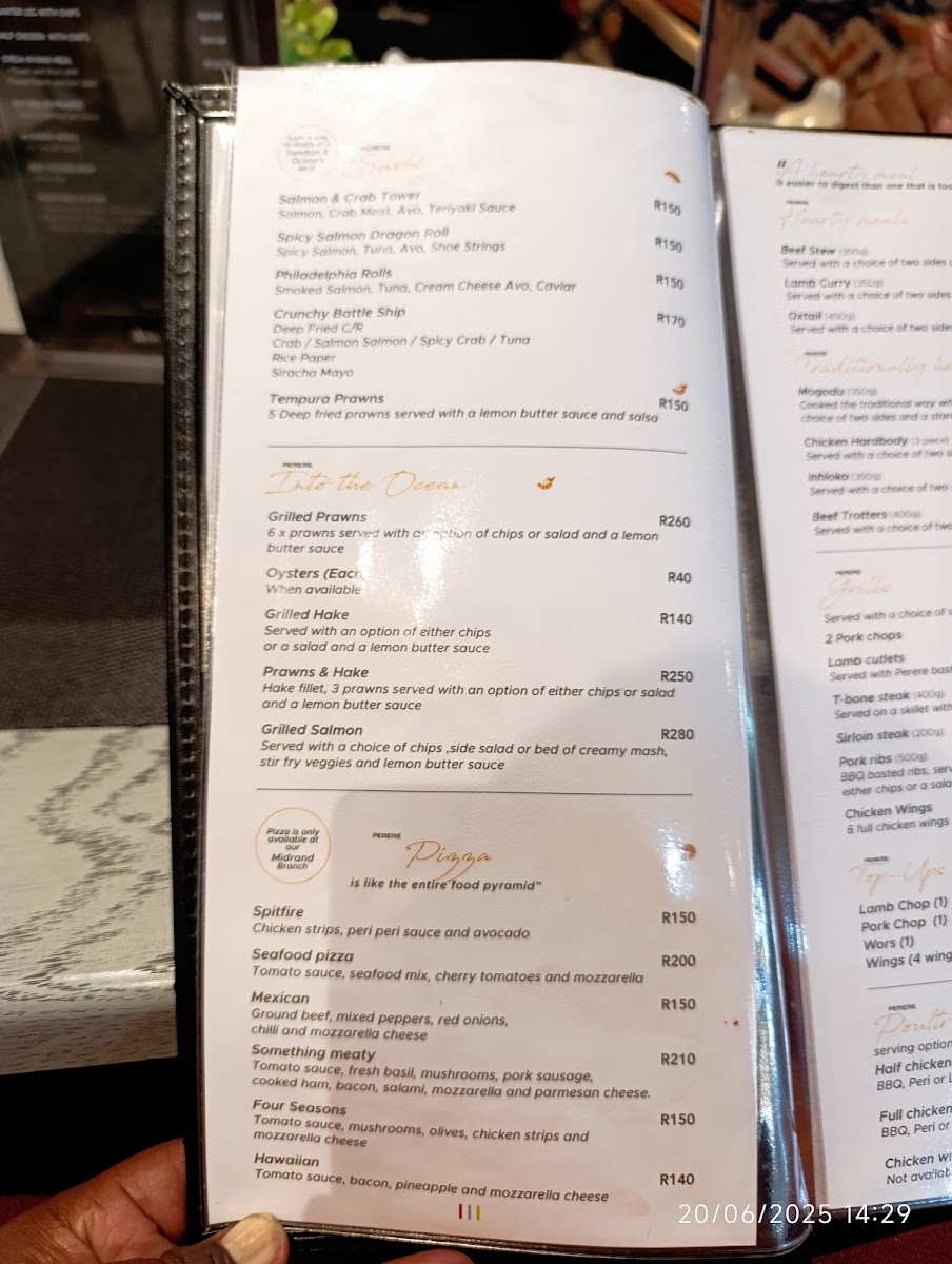 Menu Perere Polokwane-10