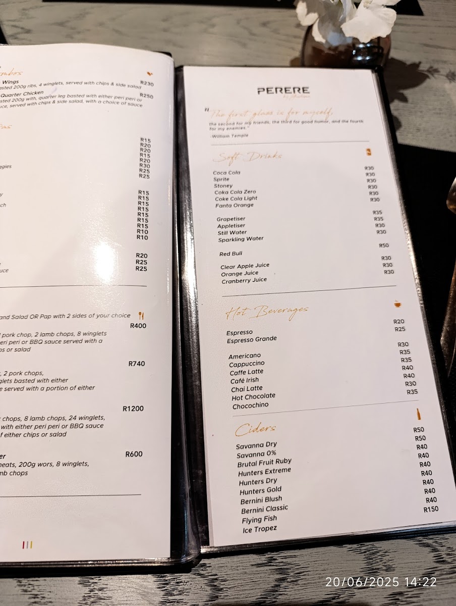 Menu Perere Polokwane-5