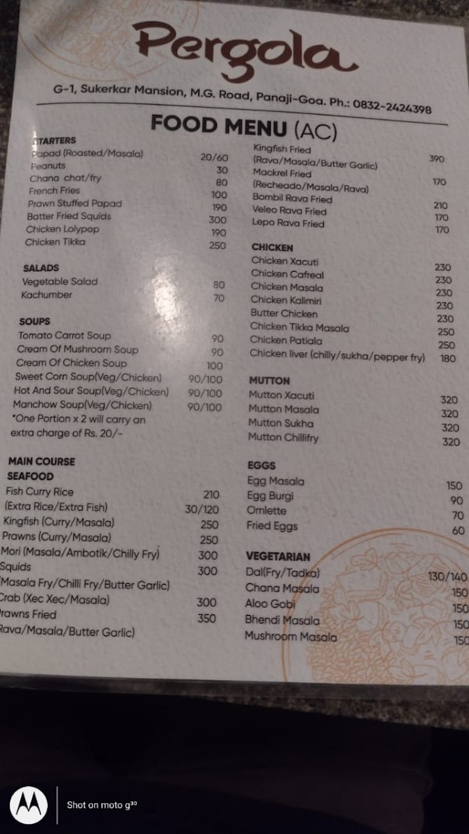 Menu Pergola Bar & Restaurant-10