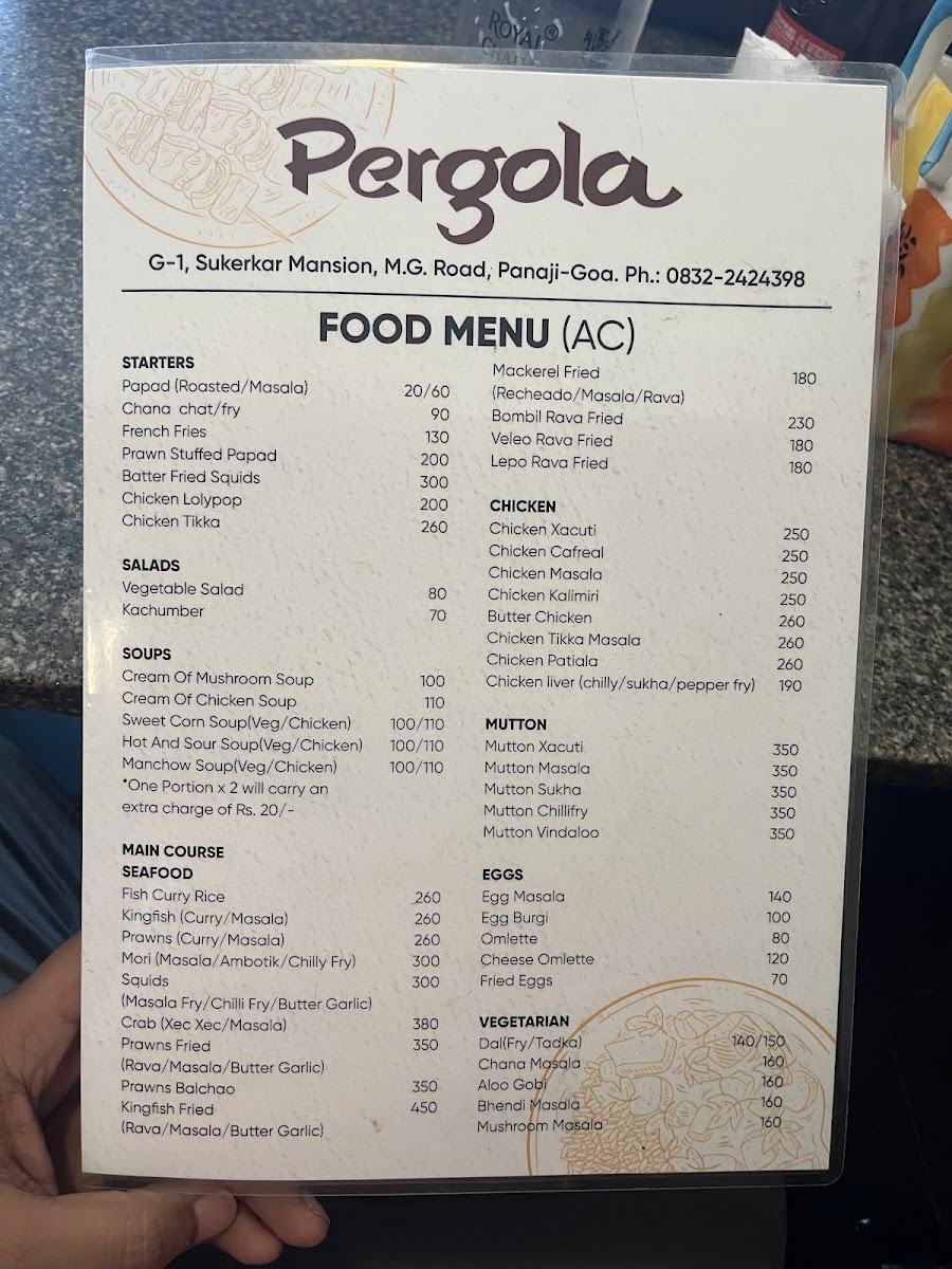 Menu Pergola Bar & Restaurant-4