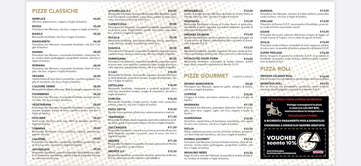 Menu Perlage Pizza Gourmet - Sant'agata Li Battiati-1