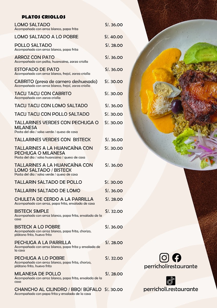 Menu Perricholi Restaurante-1