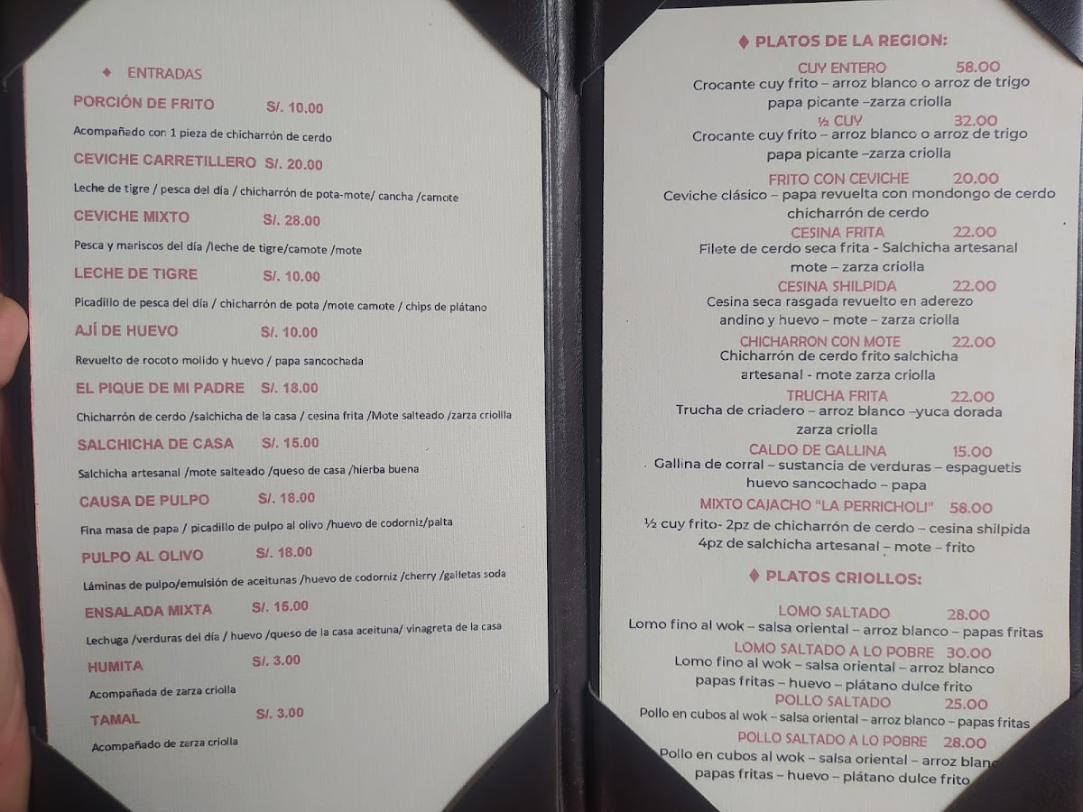 Menu Perricholi Restaurante-10
