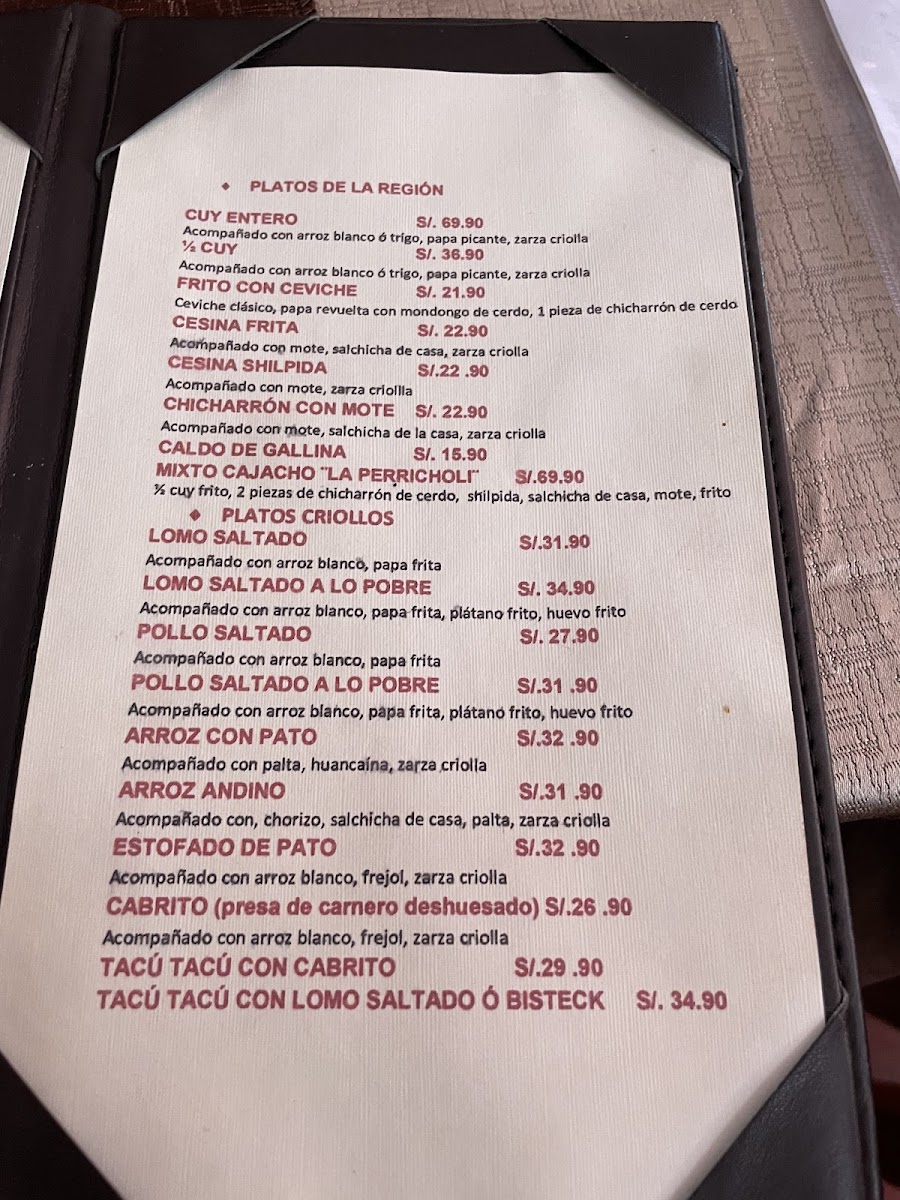 Menu Perricholi Restaurante-6