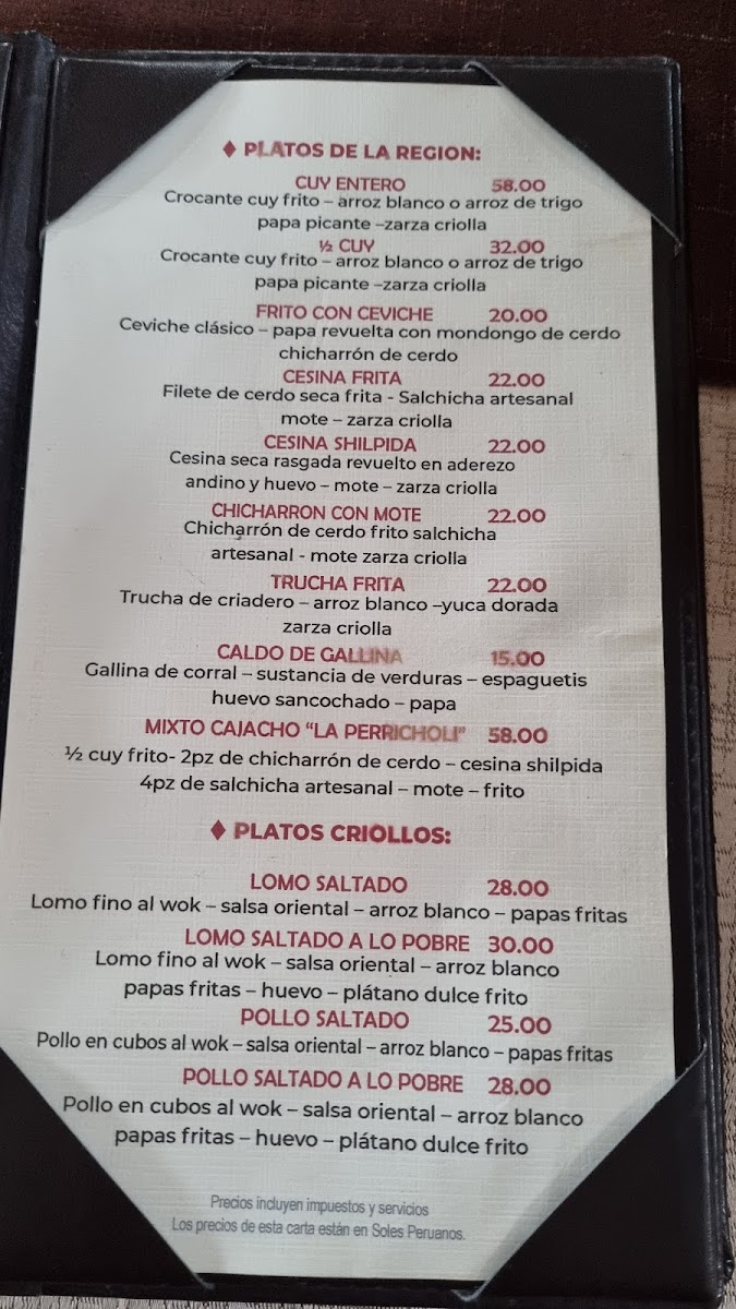 Menu Perricholi Restaurante-7