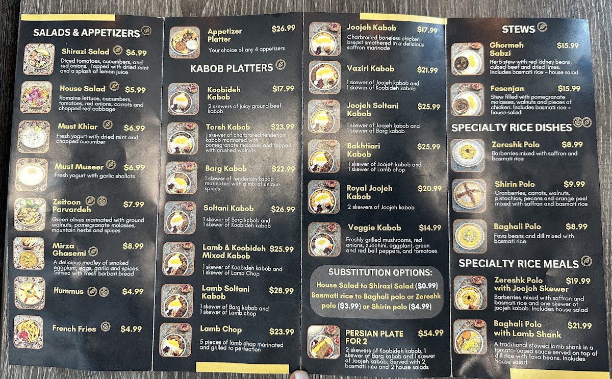 Menu Persian Plate-1